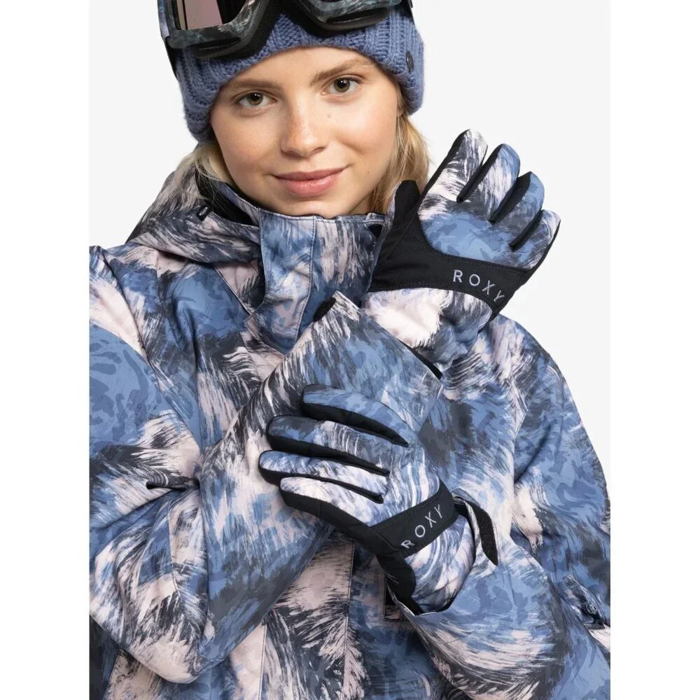 Roxy Jetty Winter Sport Ski Gloves Waterproof Insulated Touchscreen